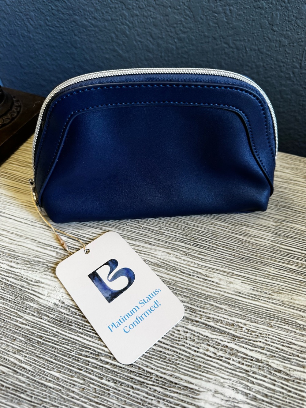 🆕 BlueMercury Navy Cosmetic Travel Pouch